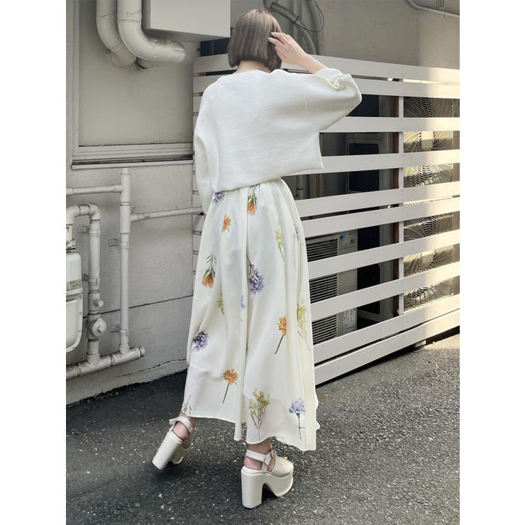 clear impression♡フラワープリントギャザスカート bbeddcec456681e770f4832b63f2bd