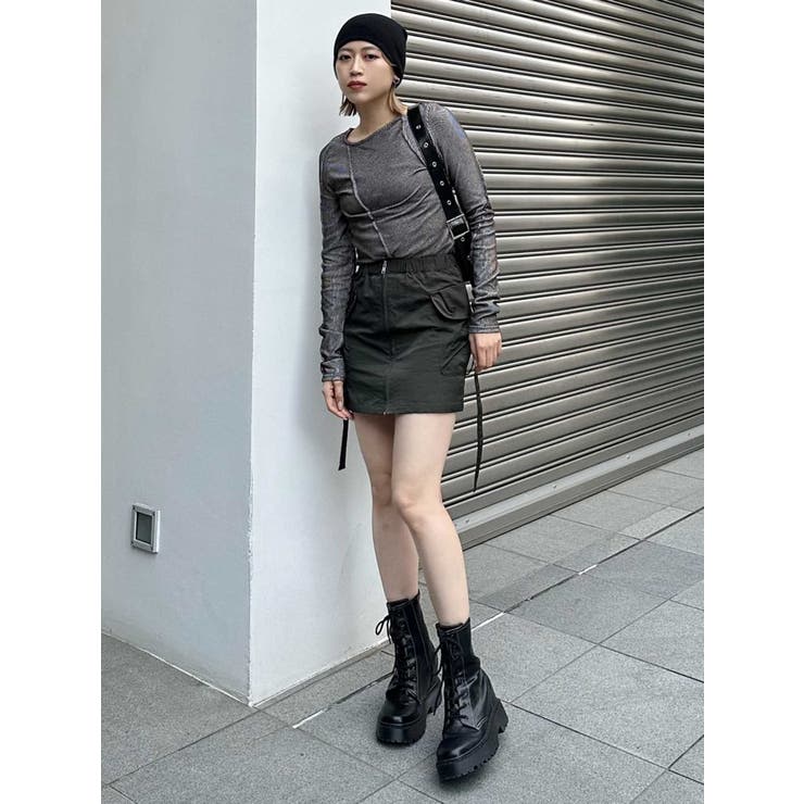 カーゴミニスカート | MURUA | 詳細画像6 