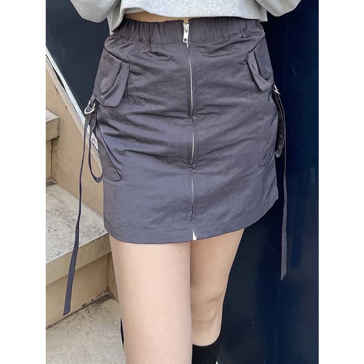 ダークグレー | カーゴミニスカート | MURUA