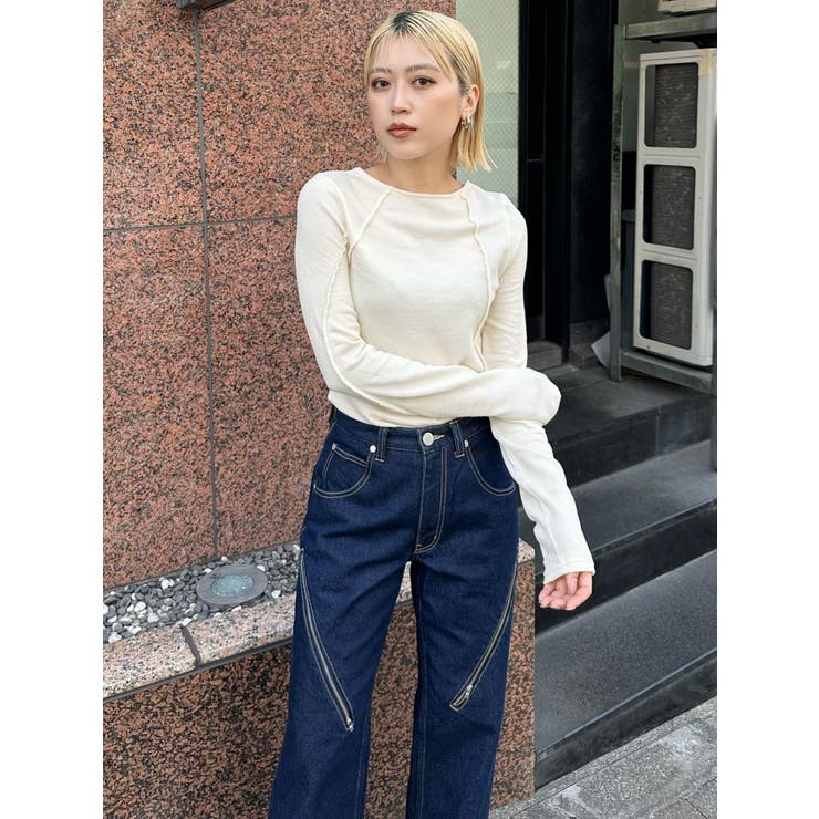 デザインジップカットデニム | MURUA | 詳細画像26 