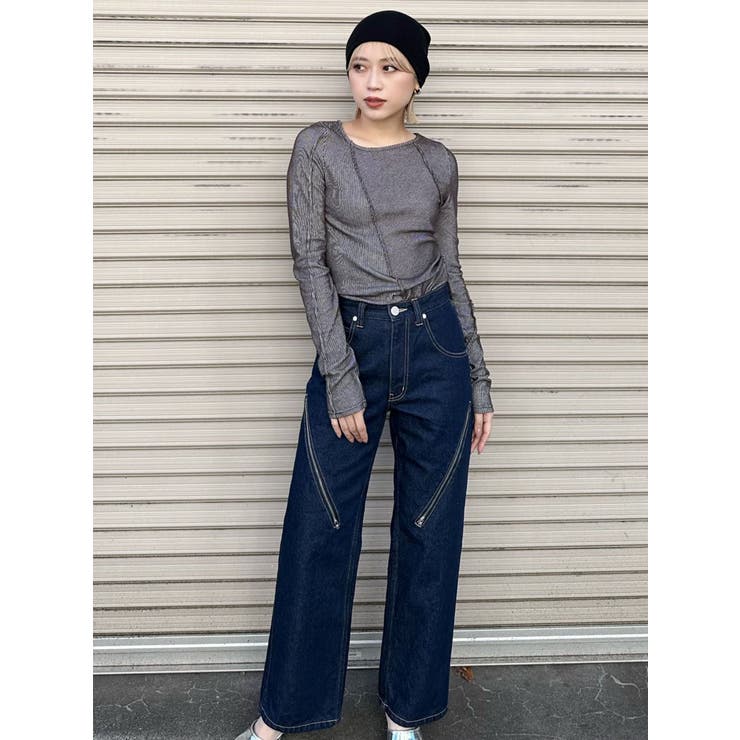 デザインジップカットデニム | MURUA | 詳細画像6 