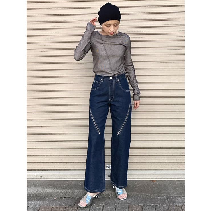 デザインジップカットデニム | MURUA | 詳細画像7 