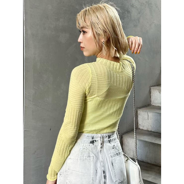 ランダムパターンシアーニット | MURUA | 詳細画像22 