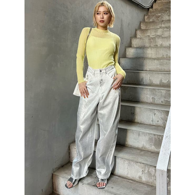 ランダムパターンシアーニット | MURUA | 詳細画像24 