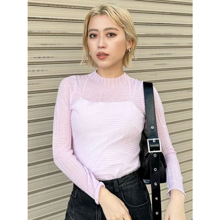 ランダムパターンシアーニット | MURUA | 詳細画像3 