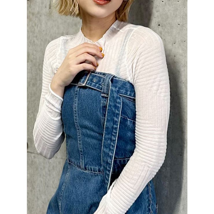 ホワイト | ランダムパターンシアーニット | MURUA