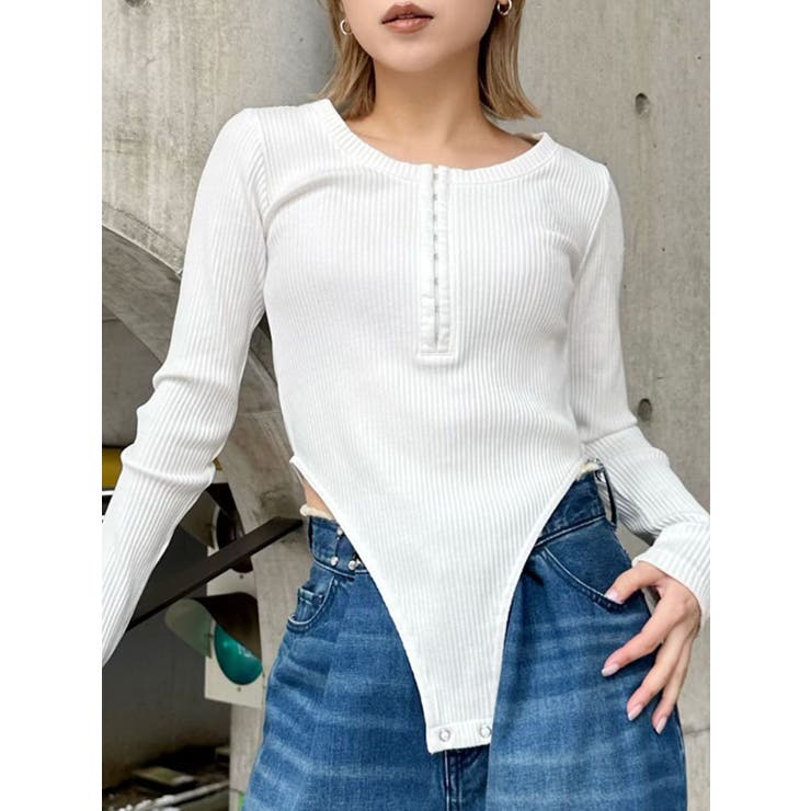 ホックテープボディスーツ[品番：MKSW0055315]｜MURUA（ムルーア）の