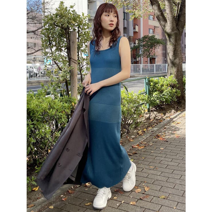 ナローニットワンピース[品番：MKSW0055318]｜MURUA（ムルーア