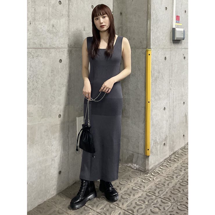 ナローニットワンピース[品番：MKSW0055318]｜MURUA（ムルーア
