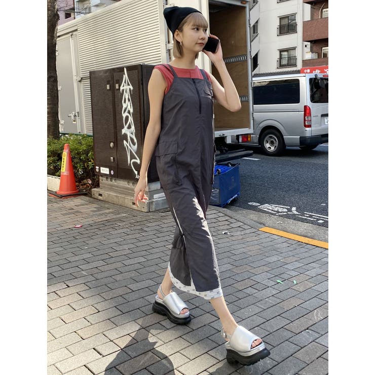 メッシュロゴカーゴワンピース | MURUA | 詳細画像15 