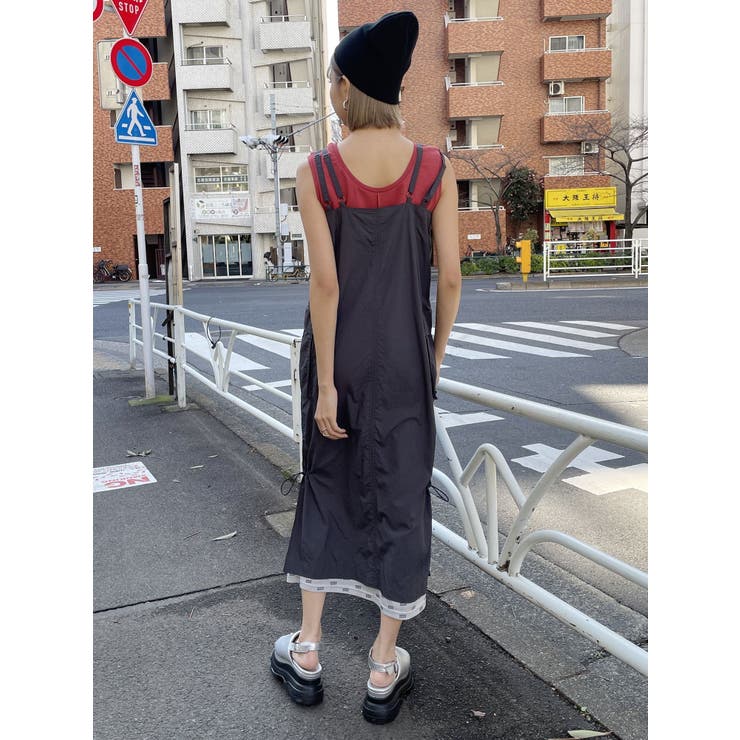 メッシュロゴカーゴワンピース | MURUA | 詳細画像16 