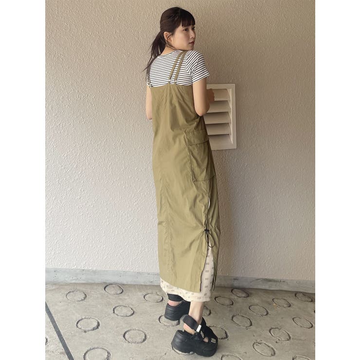 メッシュロゴカーゴワンピース | MURUA | 詳細画像21 