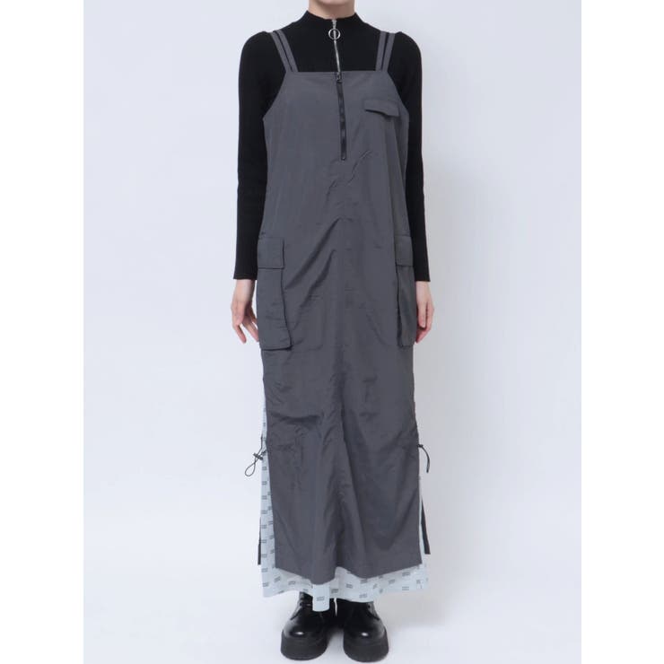 メッシュロゴカーゴワンピース | MURUA | 詳細画像24 