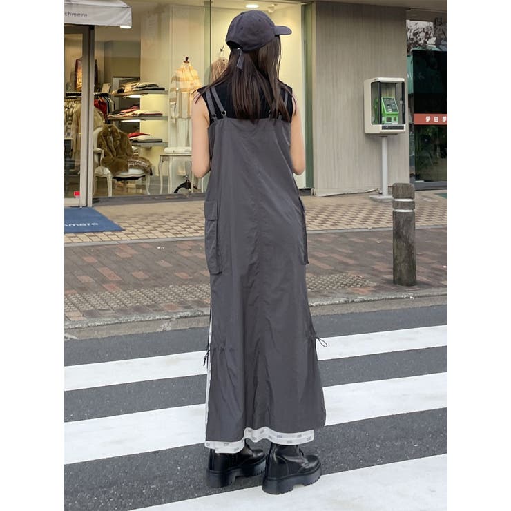 メッシュロゴカーゴワンピース | MURUA | 詳細画像5 