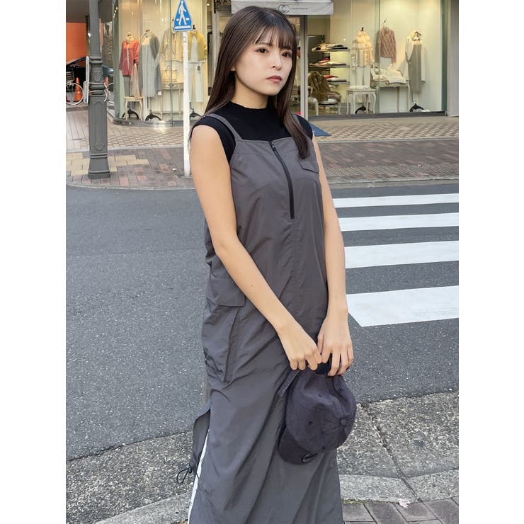 メッシュロゴカーゴワンピース | MURUA | 詳細画像7 