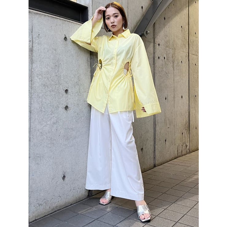 シャイニーシアーシャツ[品番：MKSW0049290]｜MURUA（ムルーア