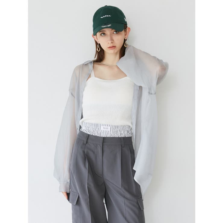 シアーシャイニーボリュームスリーブシャツ | MURUA | 詳細画像16 