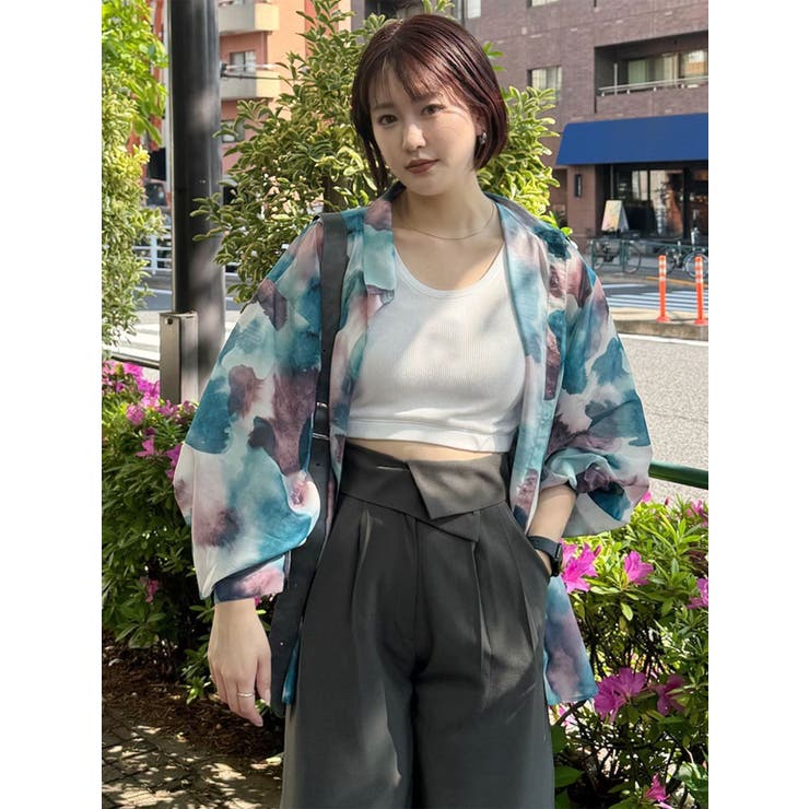 シアーシャイニーボリュームスリーブシャツ | MURUA | 詳細画像28 