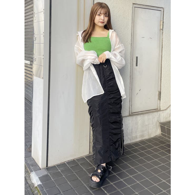 シアーシャイニーボリュームスリーブシャツ | MURUA | 詳細画像35 