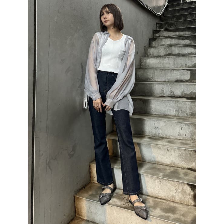 シアーシャイニーボリュームスリーブシャツ | MURUA | 詳細画像38 