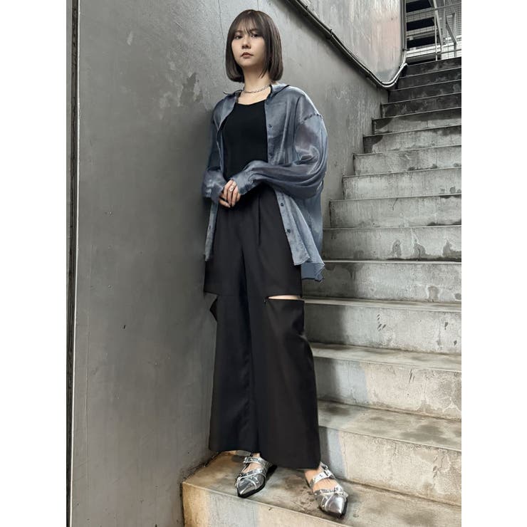 シアーシャイニーボリュームスリーブシャツ | MURUA | 詳細画像41 