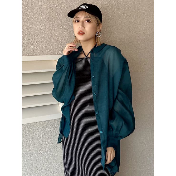 シアーシャイニーボリュームスリーブシャツ | MURUA | 詳細画像42 