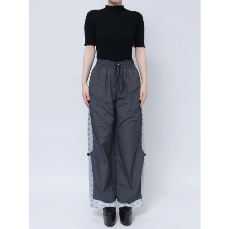 百合紋章　フレアパンツ GOLDJAPAN 大きいサイズ レディース ボトムス パンツ 股ズレ防止