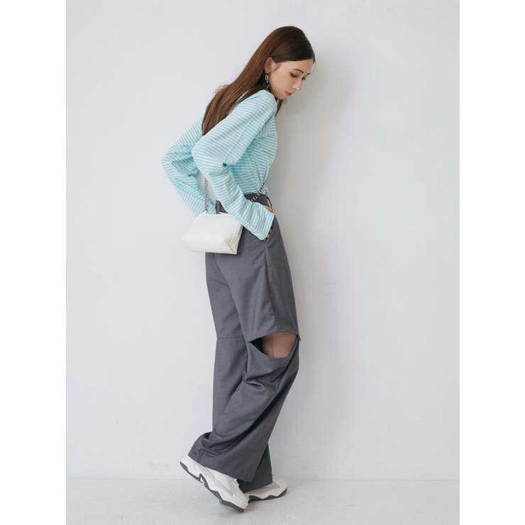 スリットタックパンツ[品番：MKSW0035281]｜MURUA（ムルーア）の