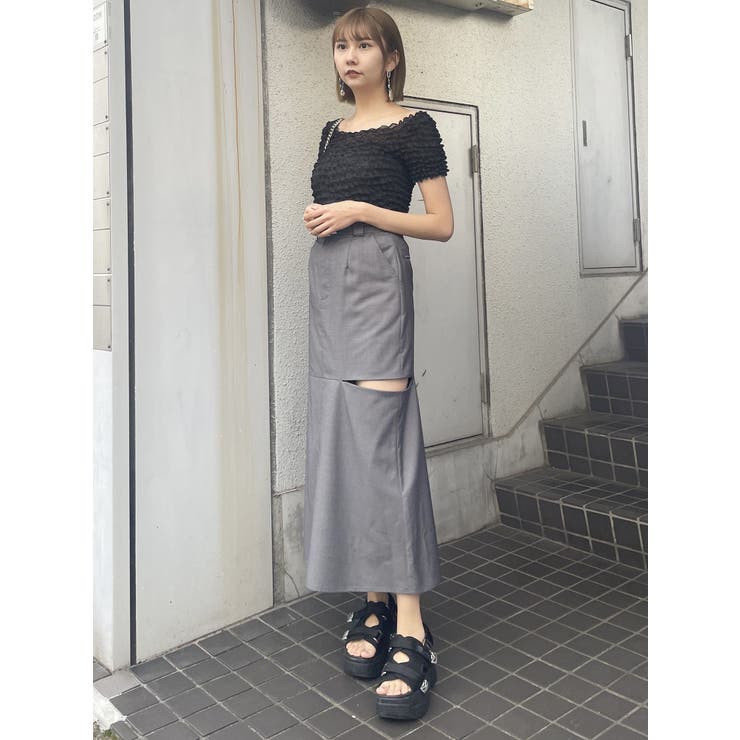 Randy カットアウトマーメイドデニムスカート カットアウトマーメイドデニムスカート – Randy