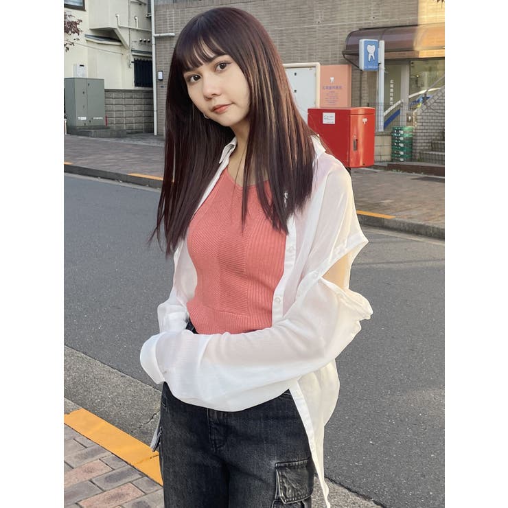 バックオープンリブコルセットニット | MURUA | 詳細画像19 