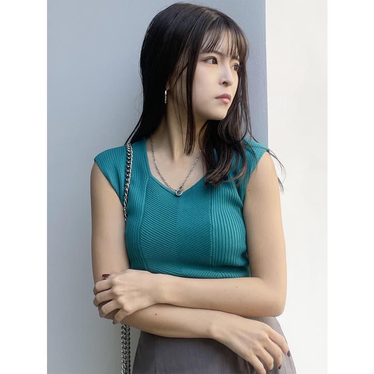 バックオープンリブコルセットニット | MURUA | 詳細画像21 