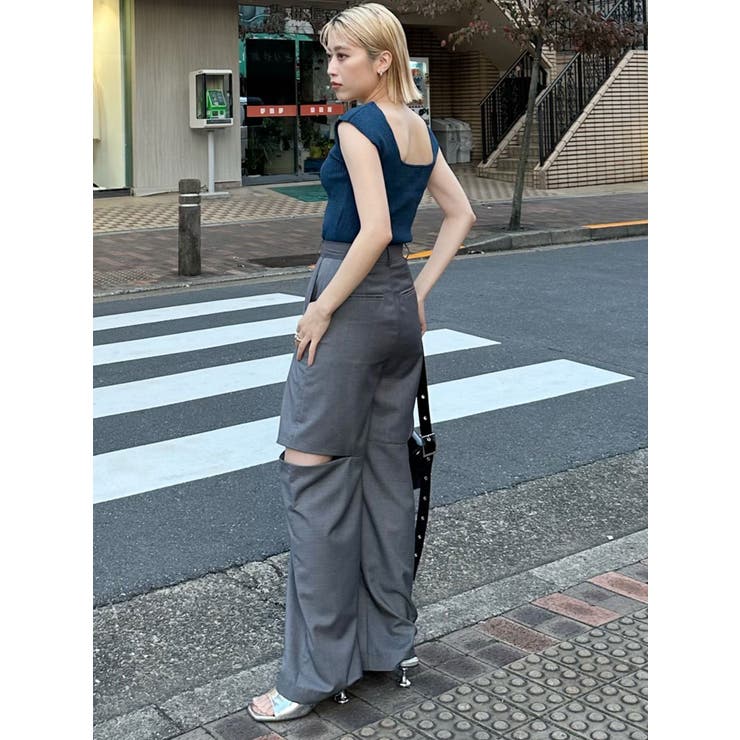 バックオープンリブコルセットニット | MURUA | 詳細画像30 