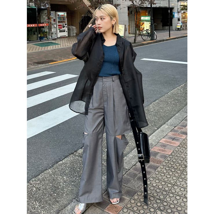 バックオープンリブコルセットニット | MURUA | 詳細画像31 