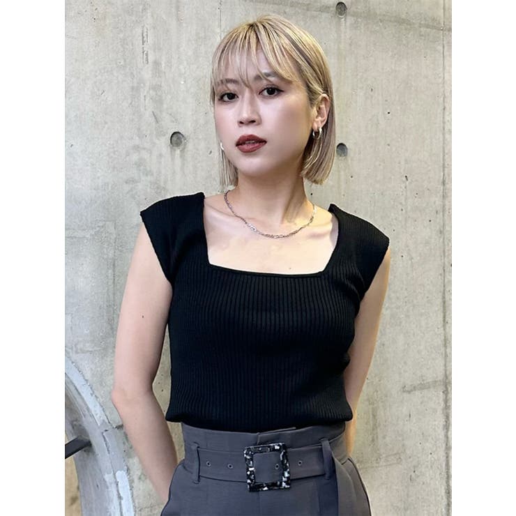 バックオープンリブコルセットニット | MURUA | 詳細画像36 