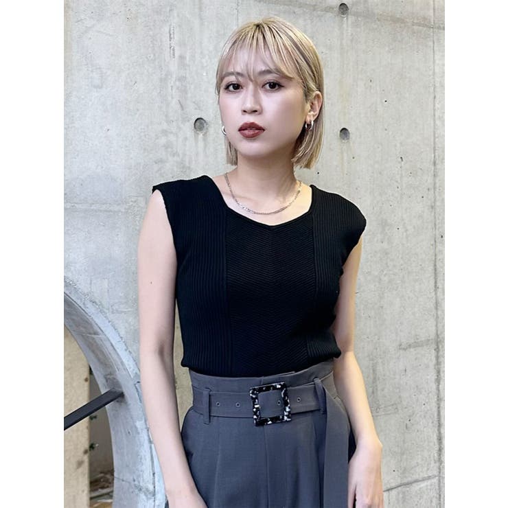 バックオープンリブコルセットニット | MURUA | 詳細画像39 