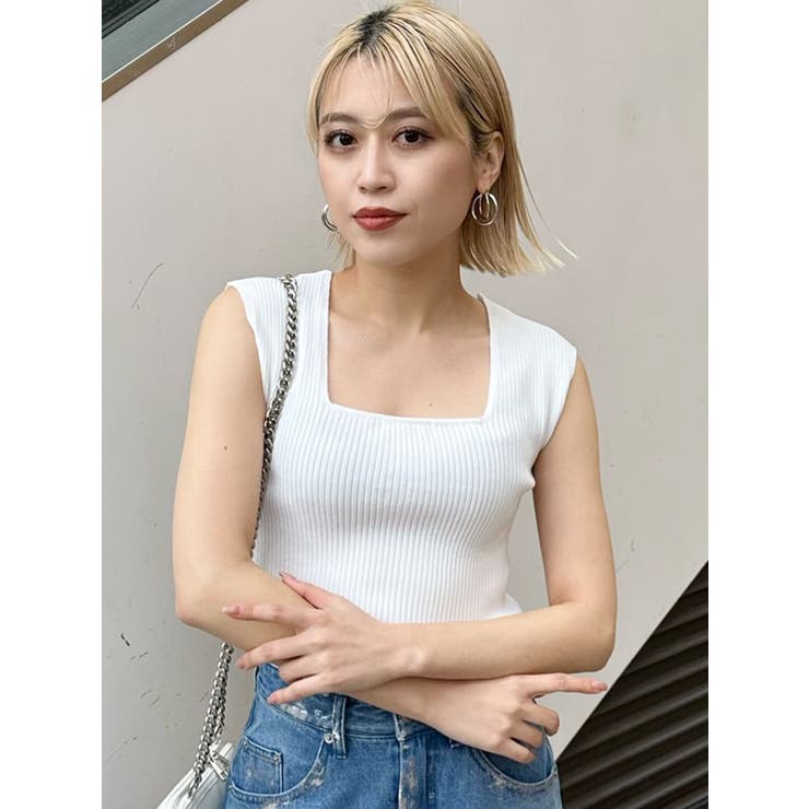 バックオープンリブコルセットニット | MURUA | 詳細画像41 