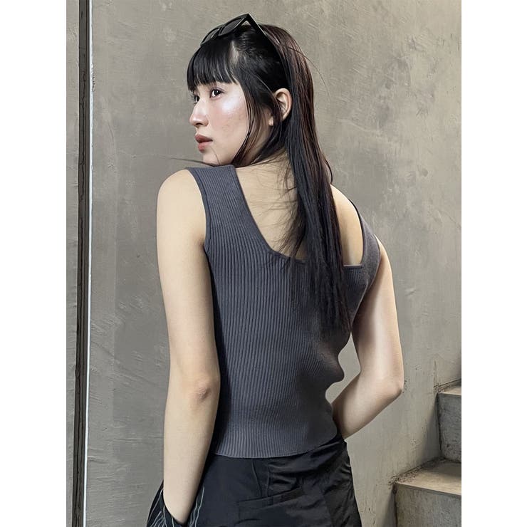 バックオープンリブコルセットニット | MURUA | 詳細画像45 