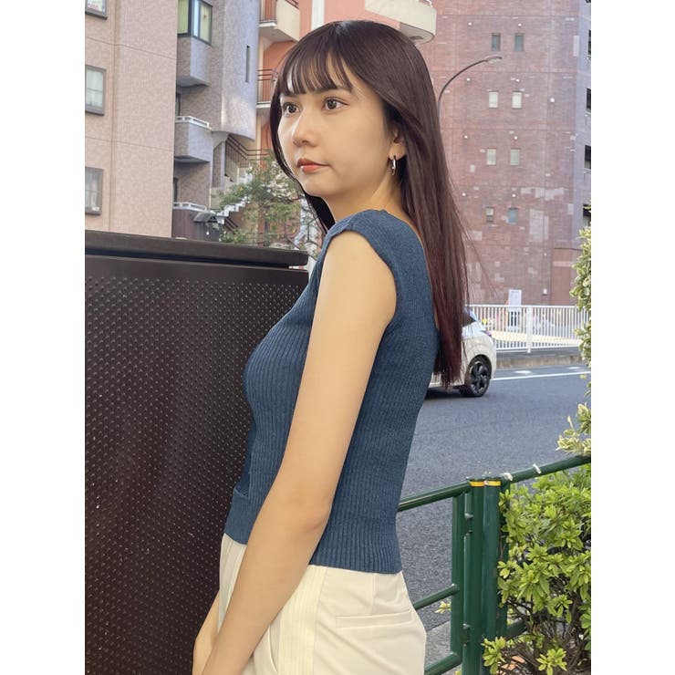 バックオープンリブコルセットニット | MURUA | 詳細画像8 