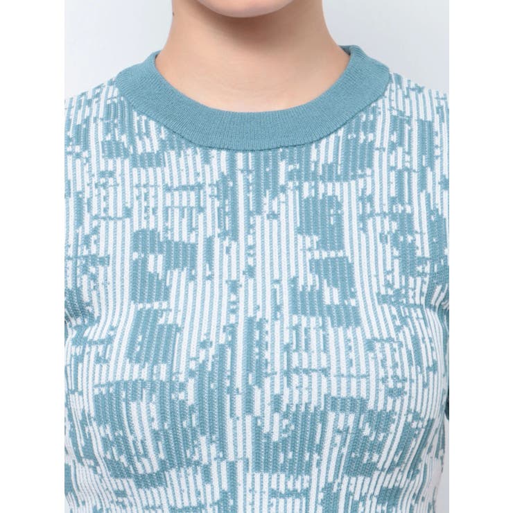 ミックスジャガードリブトップス[品番：MKSW0055335]｜MURUA（ムルーア