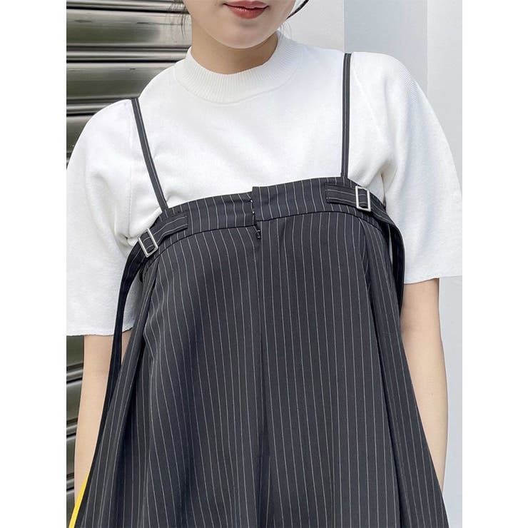 ホワイト | スリムハーフスリーブニット | MURUA