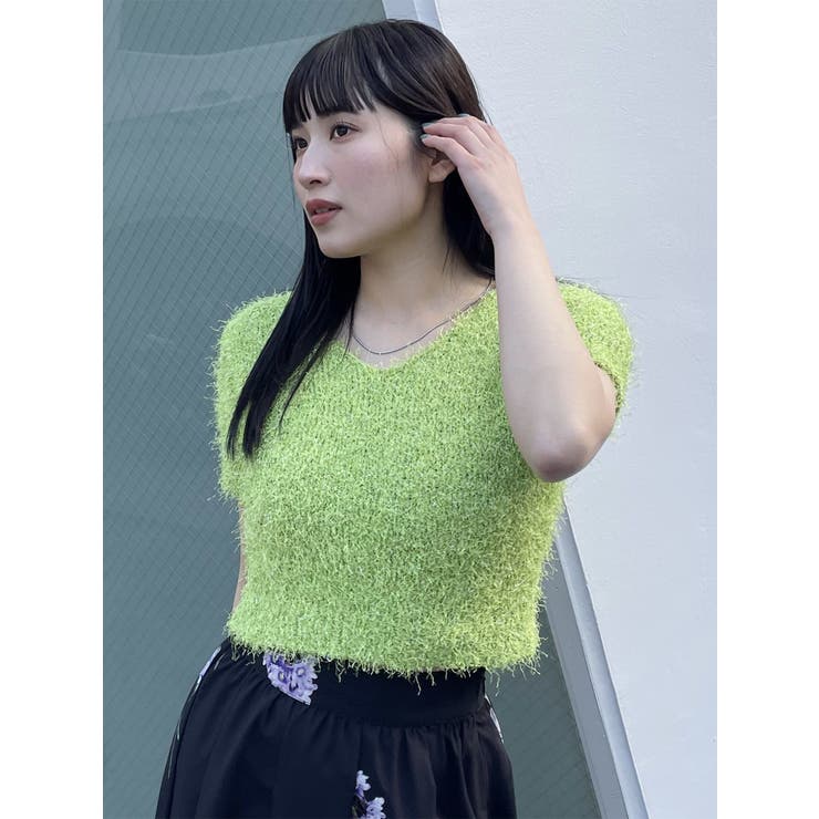 ラメシャギーコンパクトニット[品番：MKSW0057591]｜MURUA（ムルーア