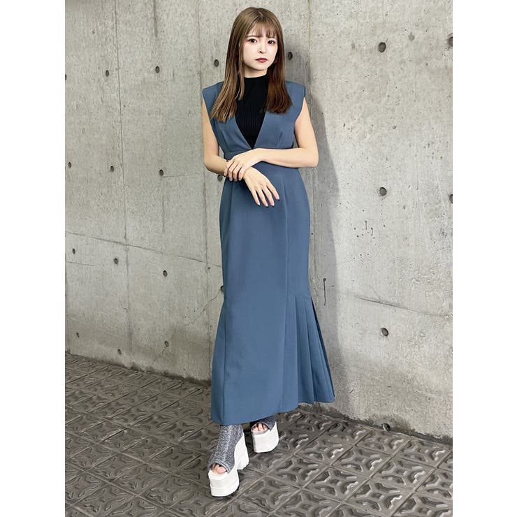 ハイネックノースリーブニット[品番：MKSW0056728]｜MURUA