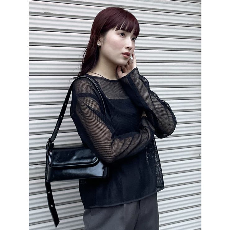 メッシュシアーカットトップス[品番：MKSW0055342]｜MURUA