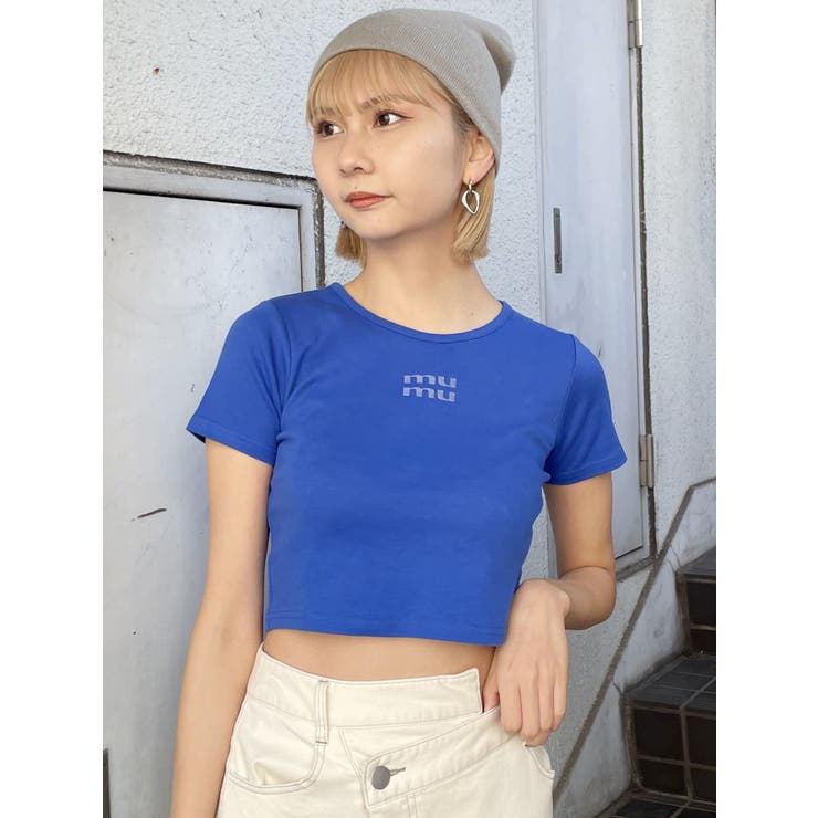 クリアmumuクロップトTシャツ[品番：MKSW0055763]｜MURUA（ムルーア）のレディースファッション通販｜SHOPLIST（ショップリスト）