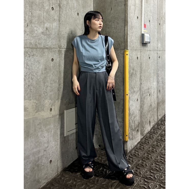 セミシアーノースリカットトップス[品番：MKSW0057795]｜MURUA