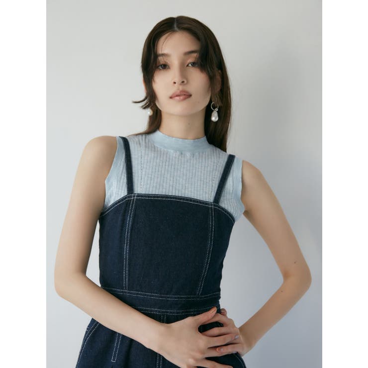 デザインデニムロンパース | MURUA | 詳細画像10 