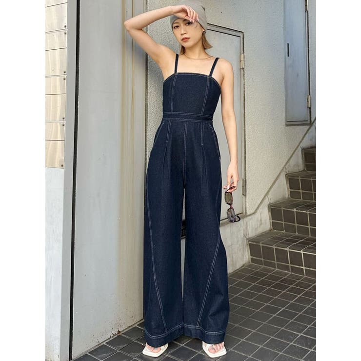 デザインデニムロンパース | MURUA | 詳細画像25 