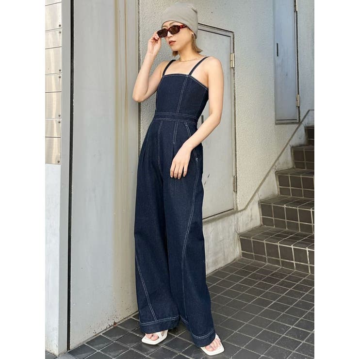 デザインデニムロンパース | MURUA | 詳細画像26 