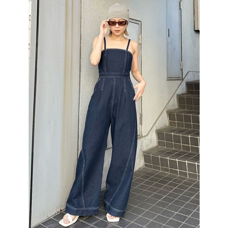 デザインデニムロンパース | MURUA | 詳細画像27 