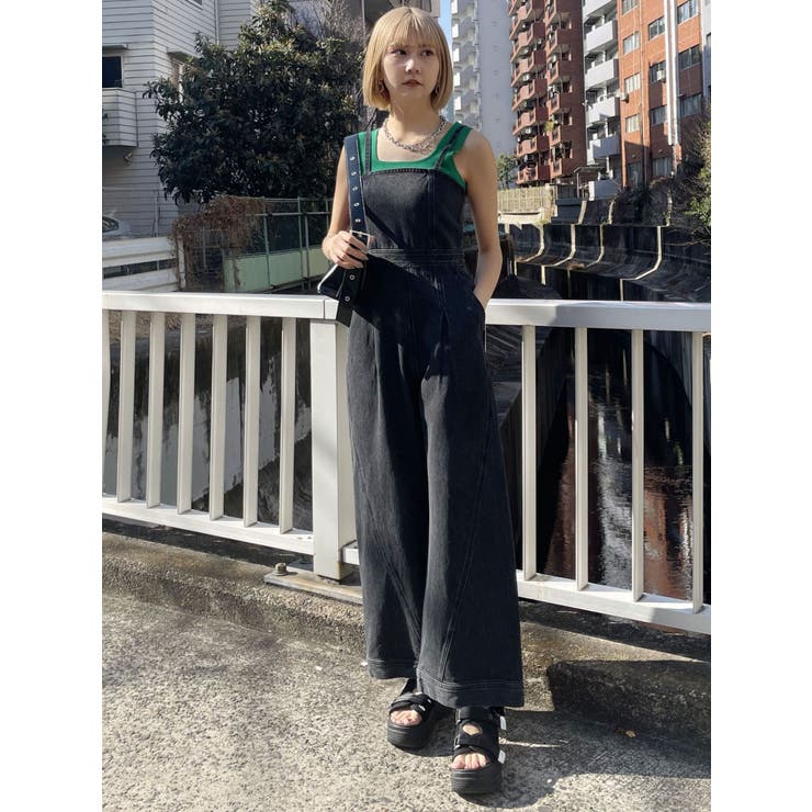 デザインデニムロンパース | MURUA | 詳細画像30 